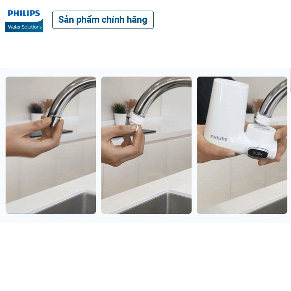 Bộ lọc tại vòi Philips AWP3753/98 - Hàng Chính Hãng - Bảo Hành 24 tháng