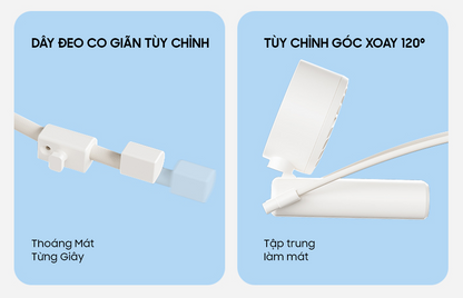 Quạt Mini cầm tay gấp gọn OLLIE FAN-ENGINE Z màu trắng