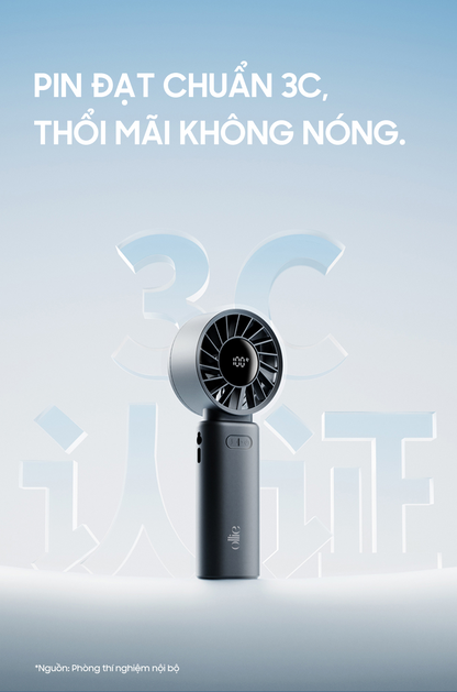 Quạt Mini cầm tay gấp gọn OLLIE FAN-ENGINE Z màu trắng