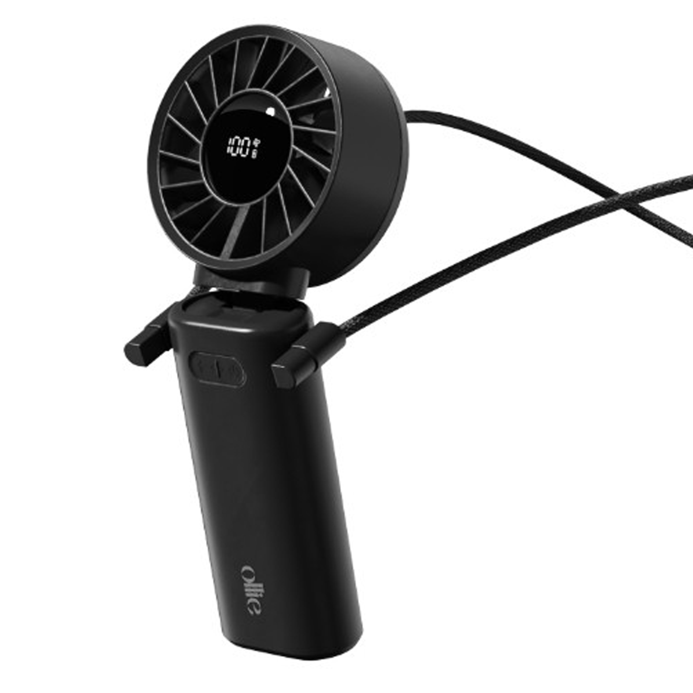 Quạt Mini cầm tay gấp gọn OLLIE FAN-ENGINE Z màu xám