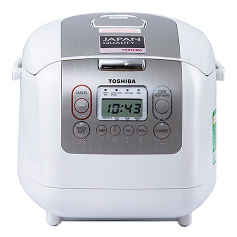 Nồi cơm điện tử Toshiba RC-18NTFV(W) 1.8 lít Bảo hành 12 tháng