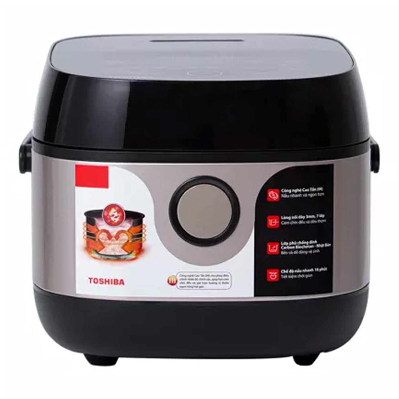 Nồi cơm điện tử cao tần Toshiba RC-10IX1PV - Hàng Chính Hãng - Bảo Hành 12 tháng