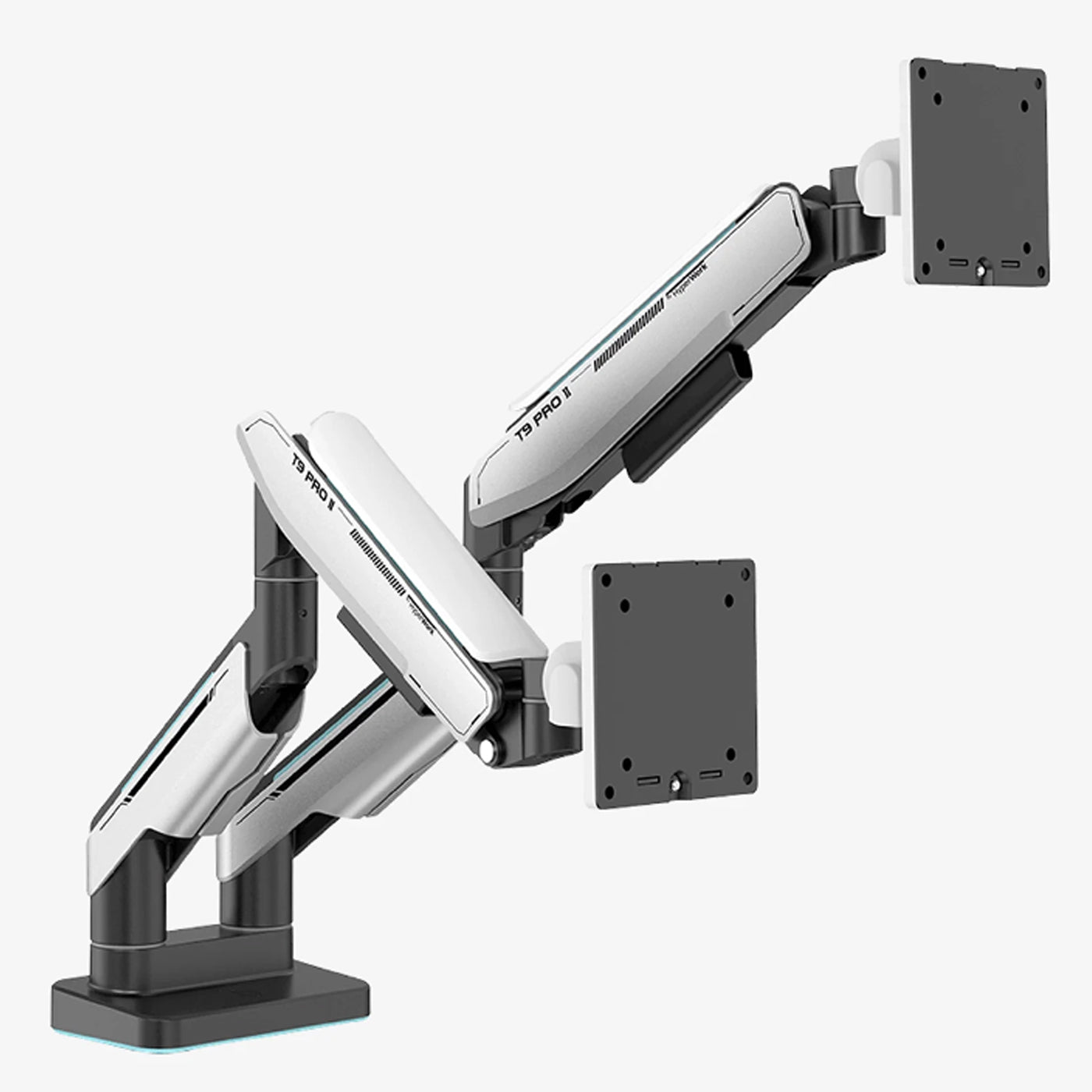 Giá đỡ màn hình HumanMotion T9 Pro II Dual - (Xám/Trắng) - Hàng chính hãng - Bảo hành 12 tháng