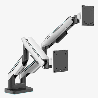 Giá đỡ màn hình HumanMotion T9 Pro II Dual - (Xám/Trắng) - Hàng chính hãng - Bảo hành 12 tháng