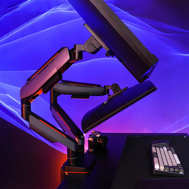 Giá đỡ màn hình HumanMotion T9 Pro II Dual - (Xám/Trắng) - Hàng chính hãng - Bảo hành 12 tháng