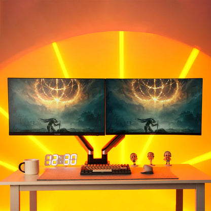 Giá đỡ màn hình HumanMotion T9 Pro II Dual - (Xám/Trắng) - Hàng chính hãng - Bảo hành 12 tháng