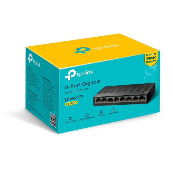 Switch Để Bàn 8 Cổng TP-LINK LS1008G 10/100/1000Mbps