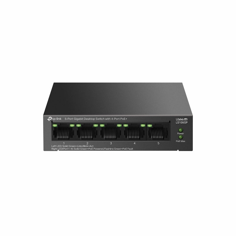 Switch Để Bàn 5 Cổng TP-LINK LS105GP (4 Cổng PoE+)