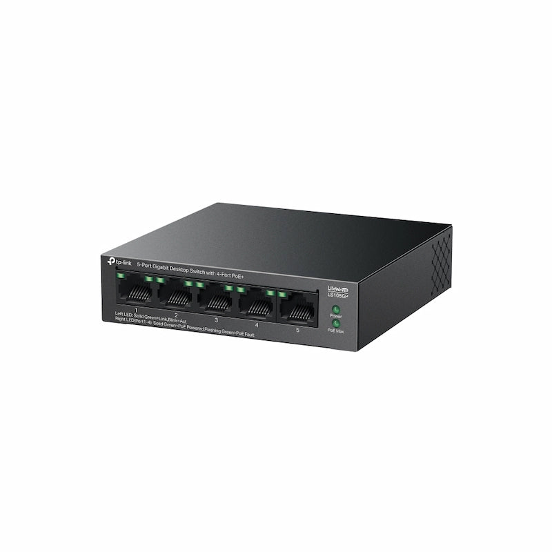 Switch Để Bàn 5 Cổng TP-LINK LS105GP (4 Cổng PoE+)