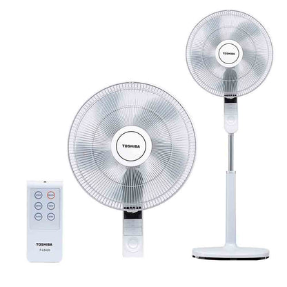 Quạt đứng Toshiba 60W - Điều khiển từ xa - 5 cánh F-LSA20(W)VN - Hàng chính hãng, bảo hành 12 tháng