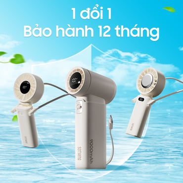 Quạt cầm tay làm mát Sothing Fan-Ice Z (màu trắng)