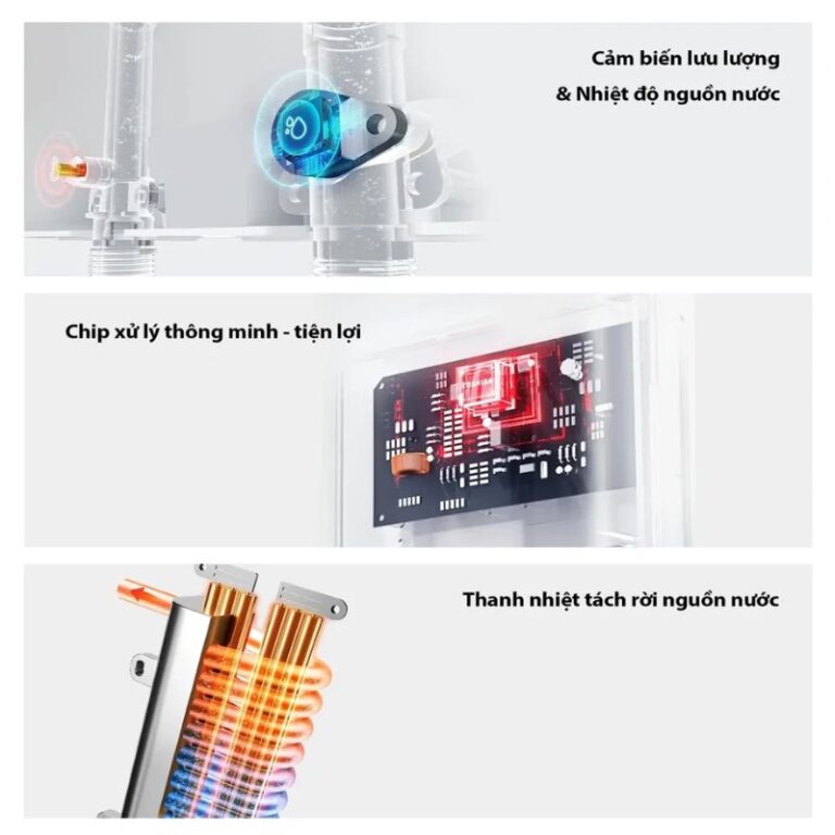 Máy nước nóng trực tiếp Toshiba TWH-45MCNVN(S)-WB - Hàng Chính Hãng - Bảo Hành 12 tháng