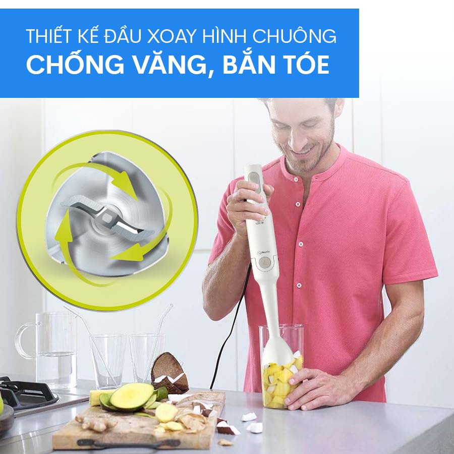 Máy xay cầm tay Philips HR2531/00 - Hàng chính hãng - Bảo hành 24 tháng