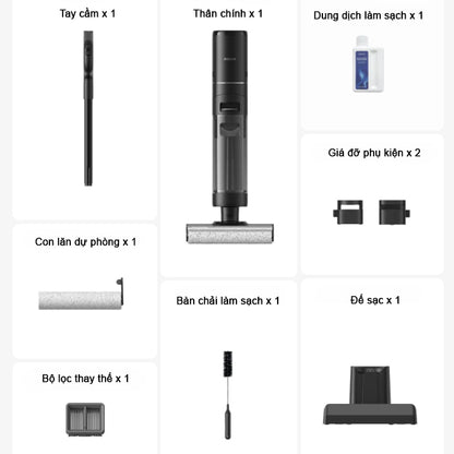 Máy hút bụi lau sàn thông minh loại cầm tay H12 PRO - Hàng Chính Hãng
