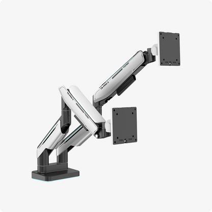 Giá đỡ màn hình HumanMotion T9 Pro II Dual - (Xám/Trắng) - Hàng chính hãng - Bảo hành 12 tháng