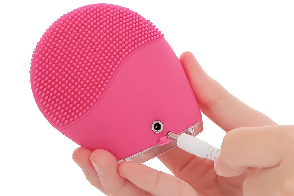 Máy rửa mặt và massage Halio Facial Cleansing & Massaging Device - Hot Pink (Màu Hồng)