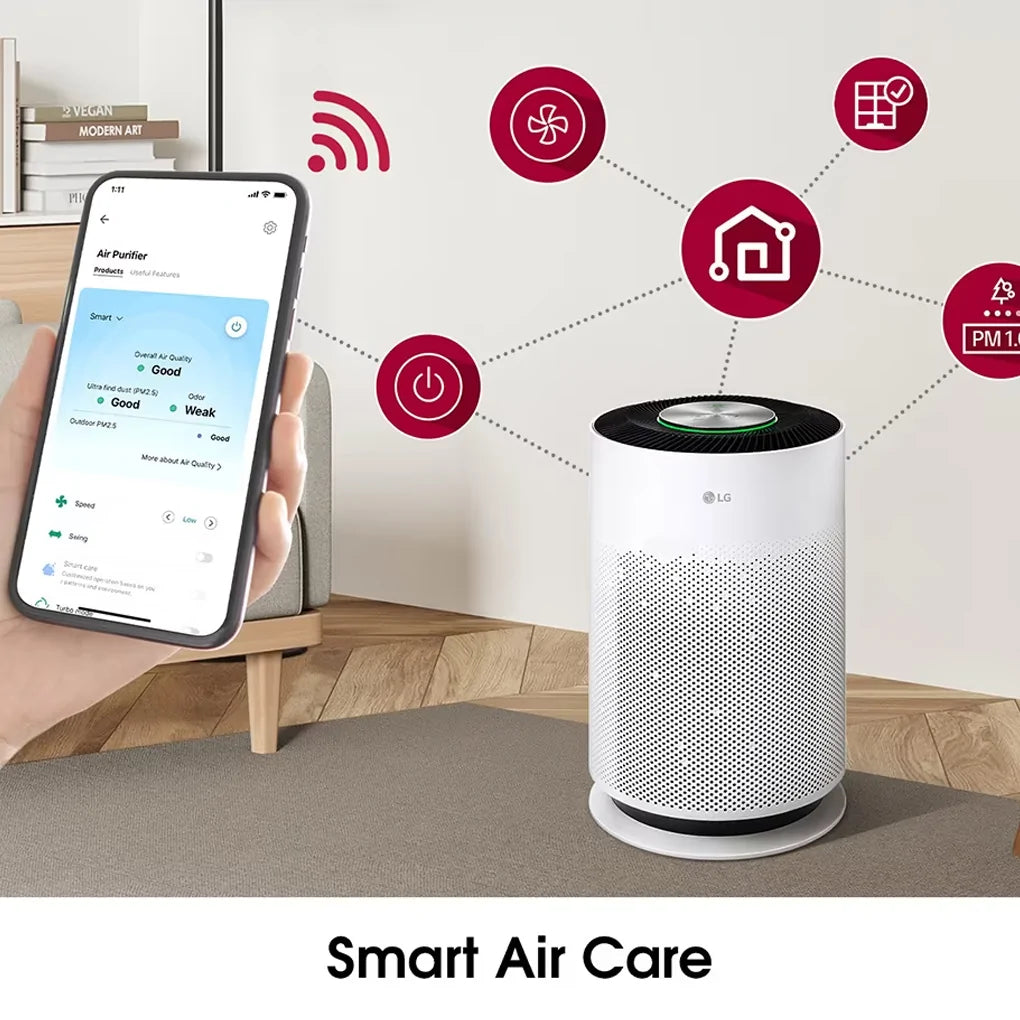 Máy lọc khí PuriCare 360 HIT Hệ thống lọc đa màng Màu nâu AS60GHWG0 - Hàng Chính Hãng