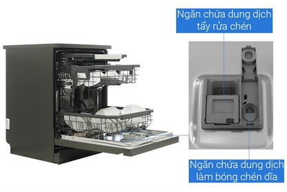 Máy rửa bát LG LDT14BLA4.ABMPEVN (Màu Đen) - Hàng Chính Hãng