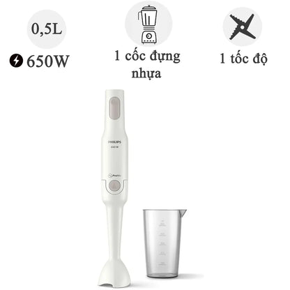Máy xay cầm tay Philips HR2531/00 - Hàng chính hãng - Bảo hành 24 tháng