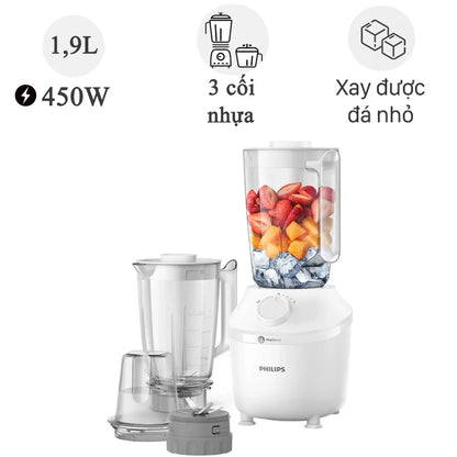 Máy xay sinh tố Philips HR2041/50 - Hàng chính hãng - Bảo hành 24 tháng