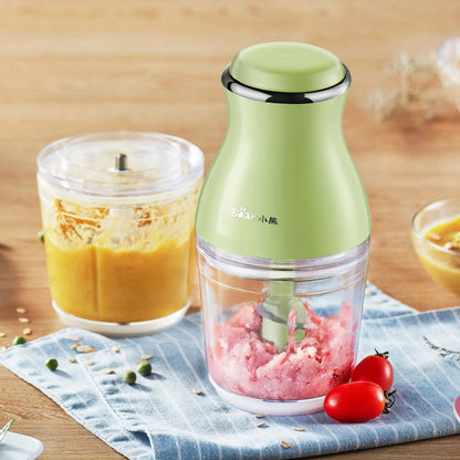 Máy xay thực phẩm đa năng 600ml BEAR QSJ-B02X5 - Công suất 120W Bảo Hành 18 Tháng - Hàng Chính Hãng