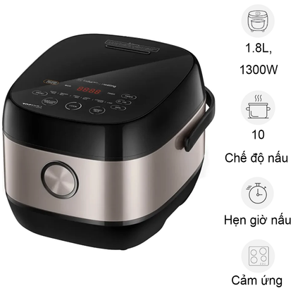 Nồi cơm điện tử cao tần Toshiba 1.8 lít RC-18IX1PV Bảo hành chính hãng 12 tháng