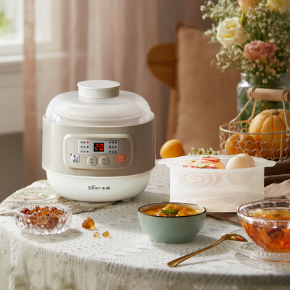 Nồi nấu chậm đa năng 0.8L Bear DDZ-A08T8, Bảo Hành 18 Tháng - Hàng Chính Hãng