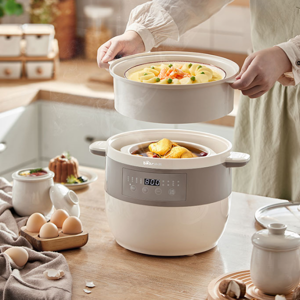 Nồi nấu chậm đa năng 2.5L Bear DDZ-B25Q3, Bảo Hành 18 Tháng - Hàng Chính Hãng