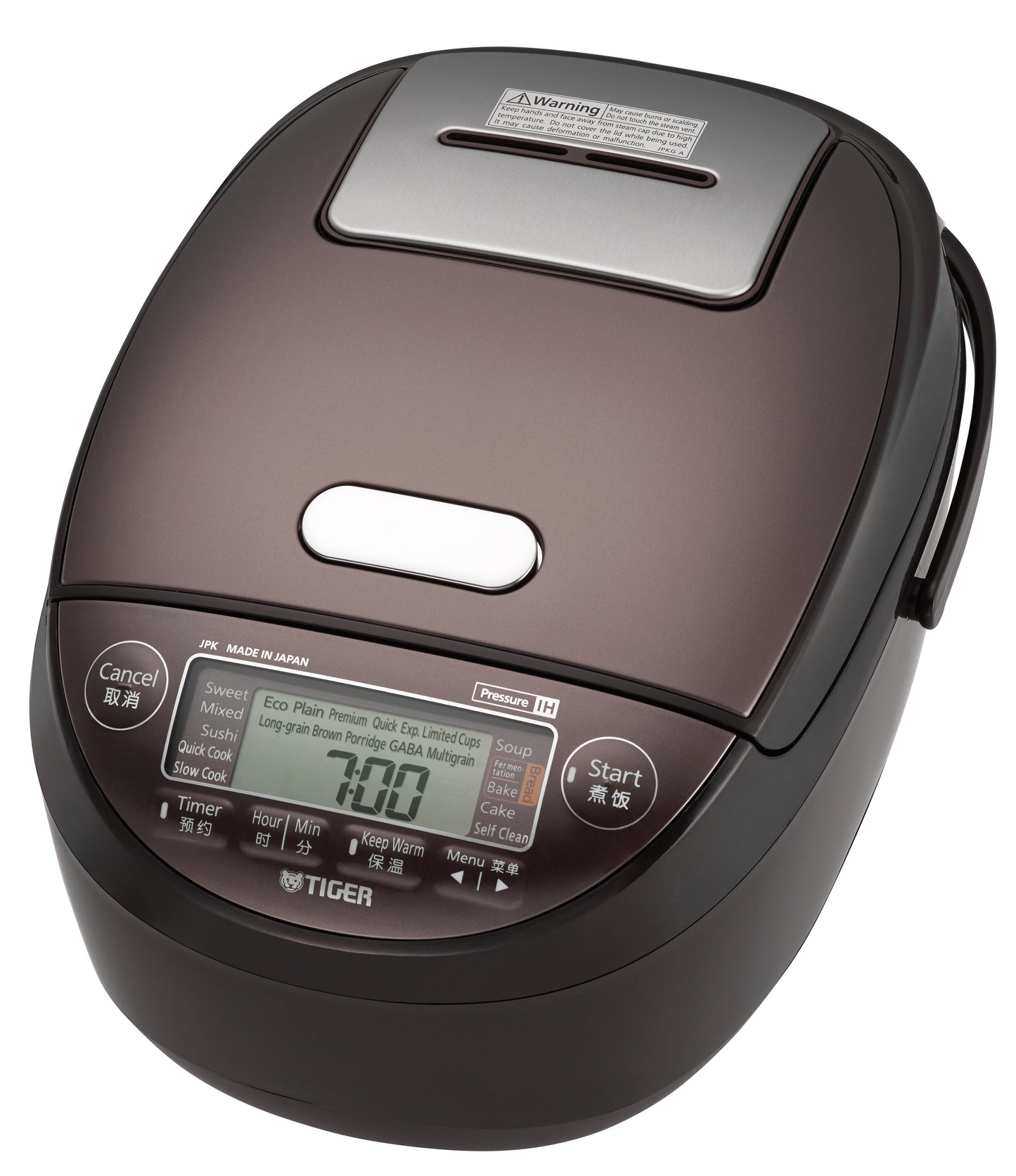 Nồi Cơm Điện Tử Cao Tần Áp Suất Tiger JPK-W18W 1.8L - Hàng Chính Hãng
