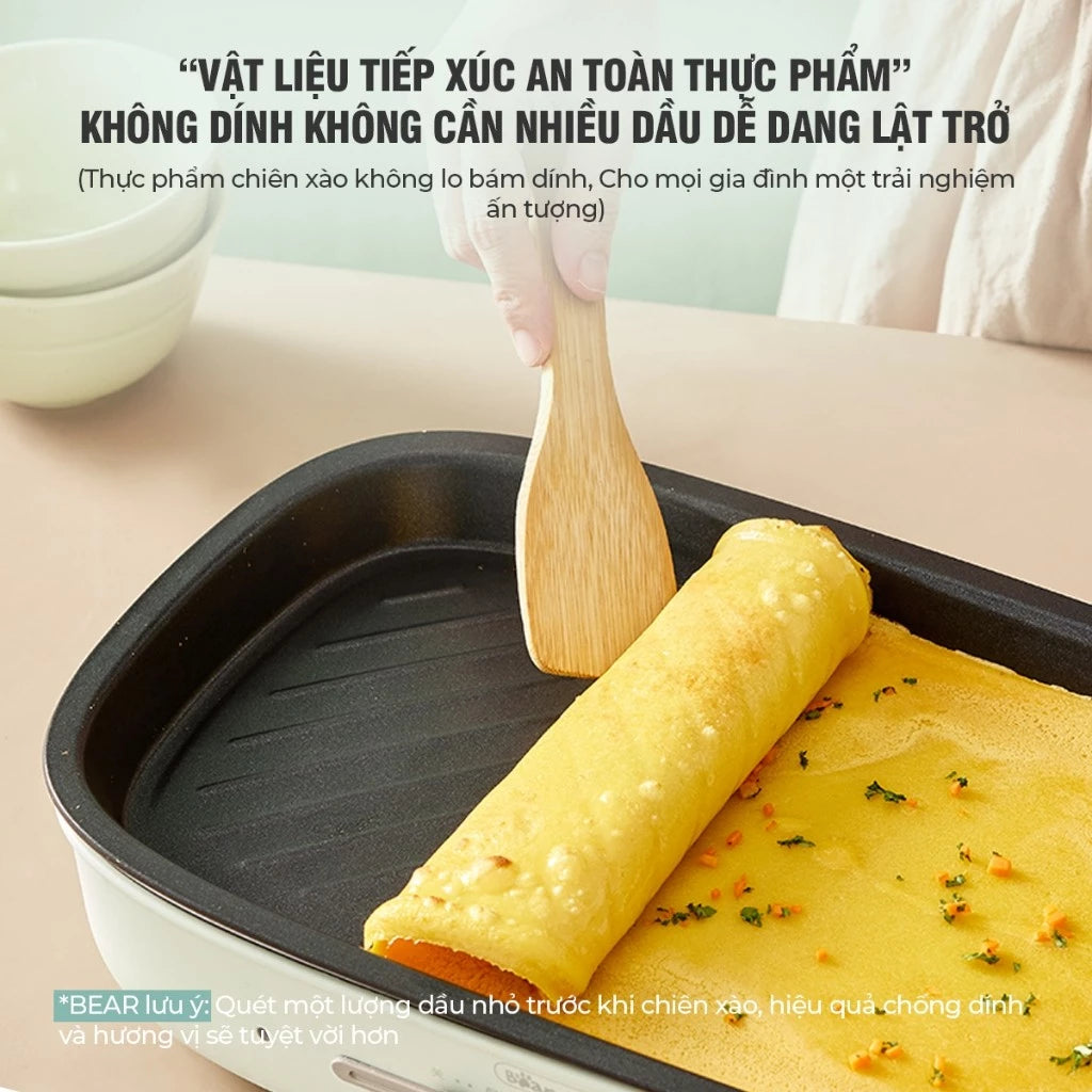 Nồi nấu đa năng Bear DHG-D50T1, Bảo Hành 18 Tháng - Hàng Chính Hãng