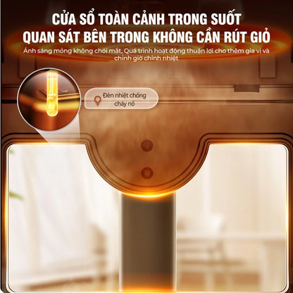 Nồi chiên không dầu Bear AF-4H15L, Bảo Hành 18 Tháng - Hàng Chính Hãng