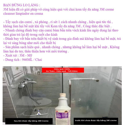 Chất tẩy ố kính 3M