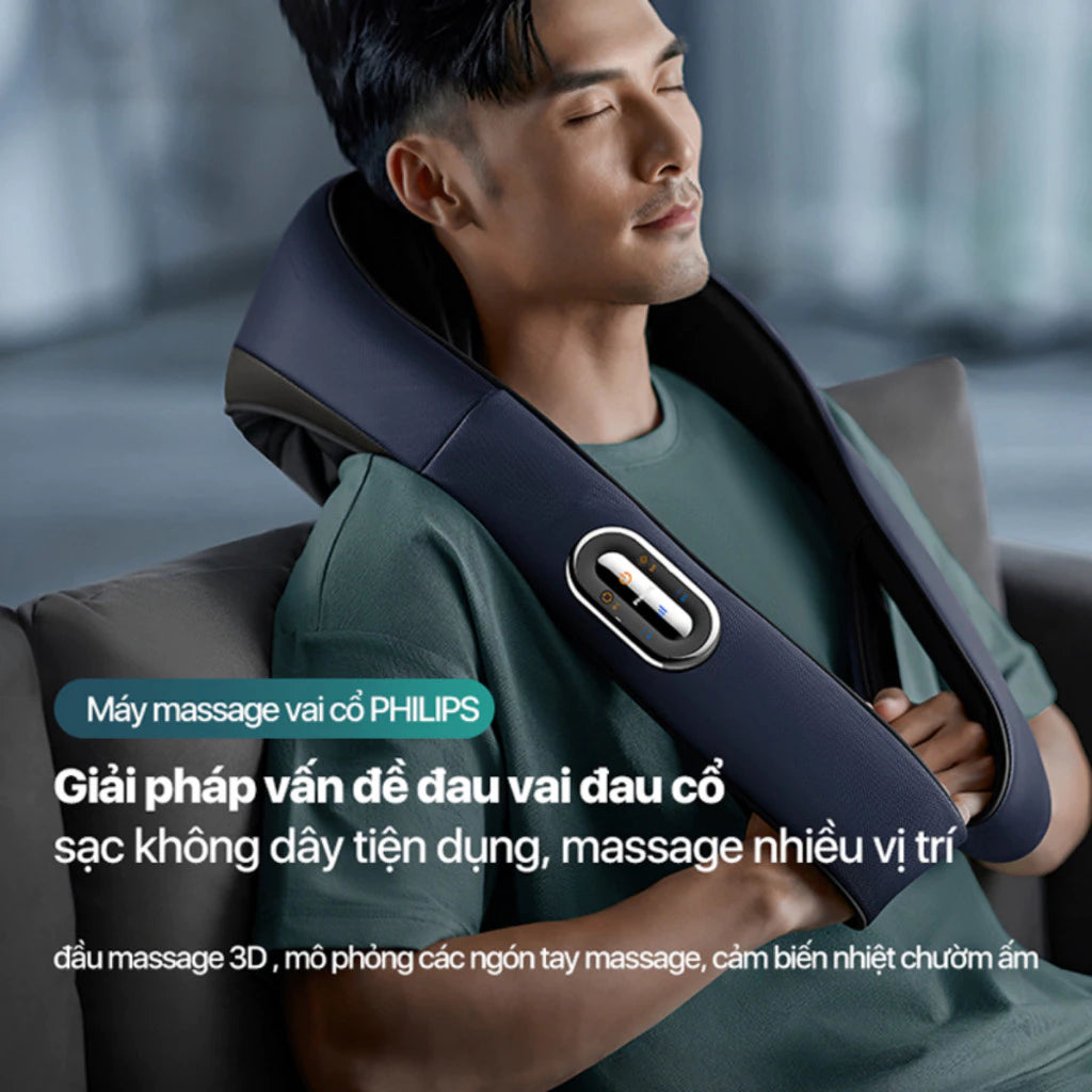 Đai choàng massage cổ vai lưng Philips PPM3522