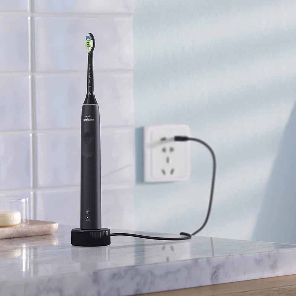 Bàn chải đánh răng điện Philips Sonicare HX3671/23/54 Đen - Trắng  - Hàng Chính Hãng - Bảo Hành 24 tháng