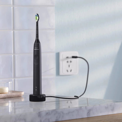 Bàn chải đánh răng điện Philips Sonicare HX3671/23/54 Đen - Trắng  - Hàng Chính Hãng - Bảo Hành 24 tháng