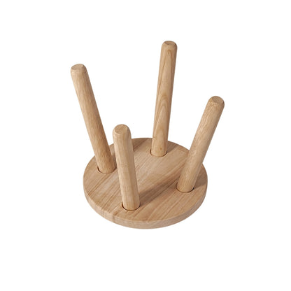 Ghế đẩu tròn o24 màu teak