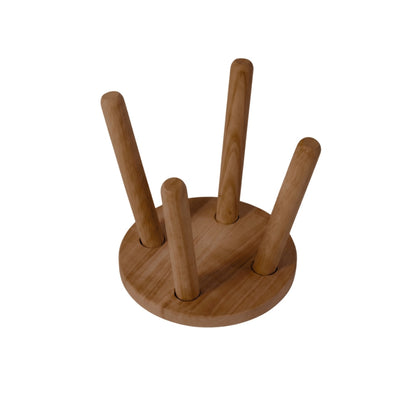 Ghế đẩu tròn o24 màu walnut