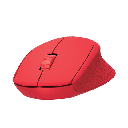Chuột vi tính không dây Logitech M331 Đen - xanh dương - Đỏ