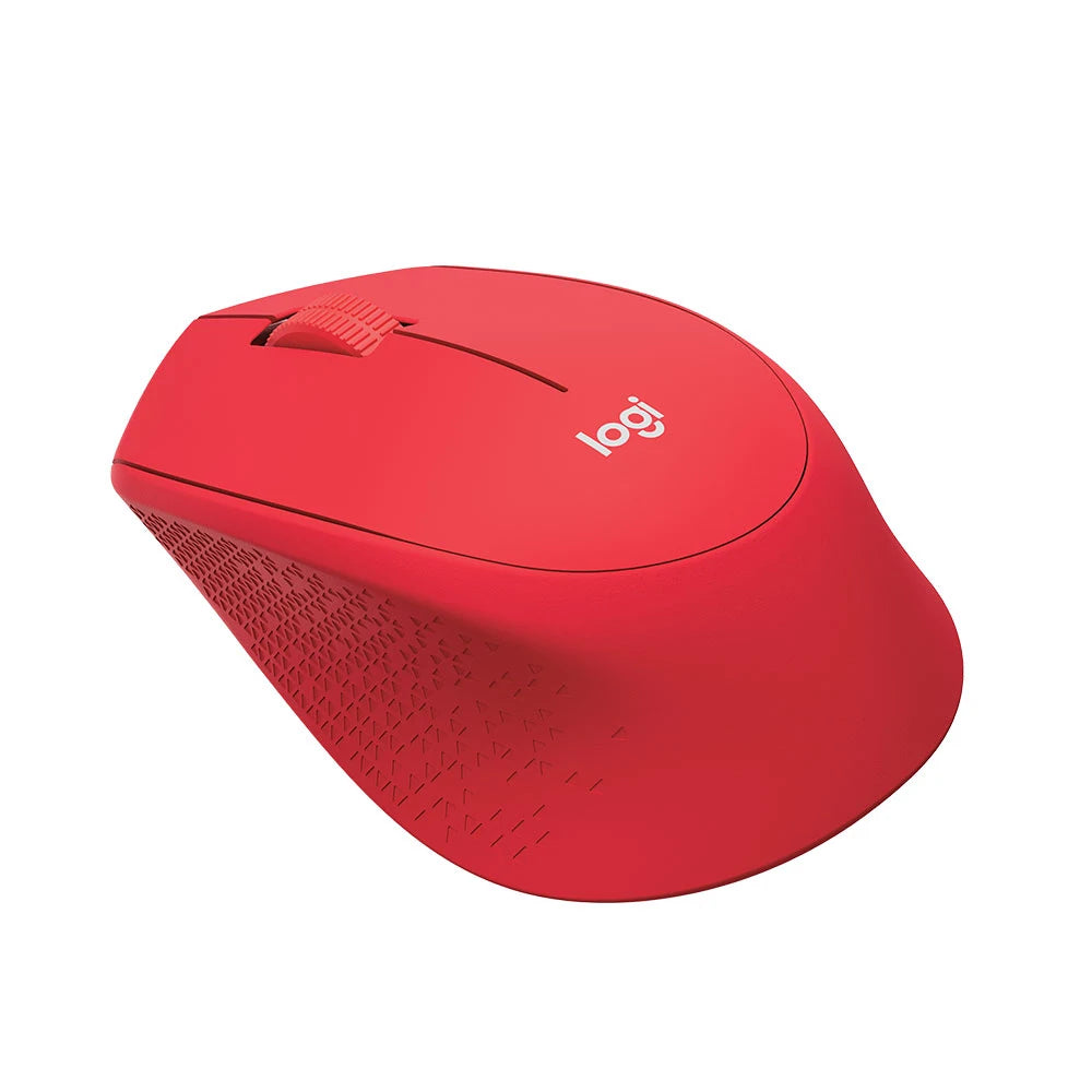 Chuột vi tính không dây Logitech M331 Đen - xanh dương - Đỏ