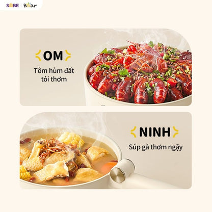 Nồi điện đa năng Bear MC-4H16G, Bảo Hành 18 Tháng - Hàng Chính Hãng