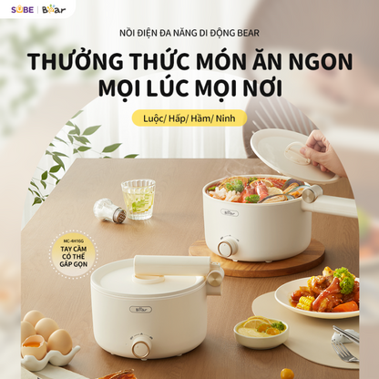 Nồi điện đa năng Bear MC-4H16G, Bảo Hành 18 Tháng - Hàng Chính Hãng
