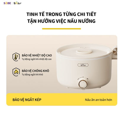 Nồi điện đa năng Bear MC-4H16G, Bảo Hành 18 Tháng - Hàng Chính Hãng