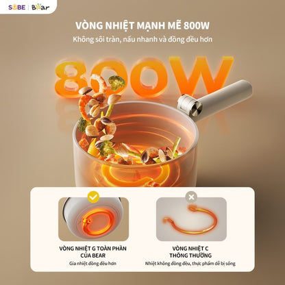 Nồi điện đa năng Bear MC-4H16G, Bảo Hành 18 Tháng - Hàng Chính Hãng