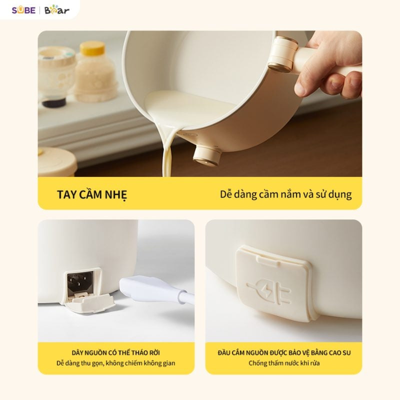 Nồi điện đa năng Bear MC-4H16G, Bảo Hành 18 Tháng - Hàng Chính Hãng