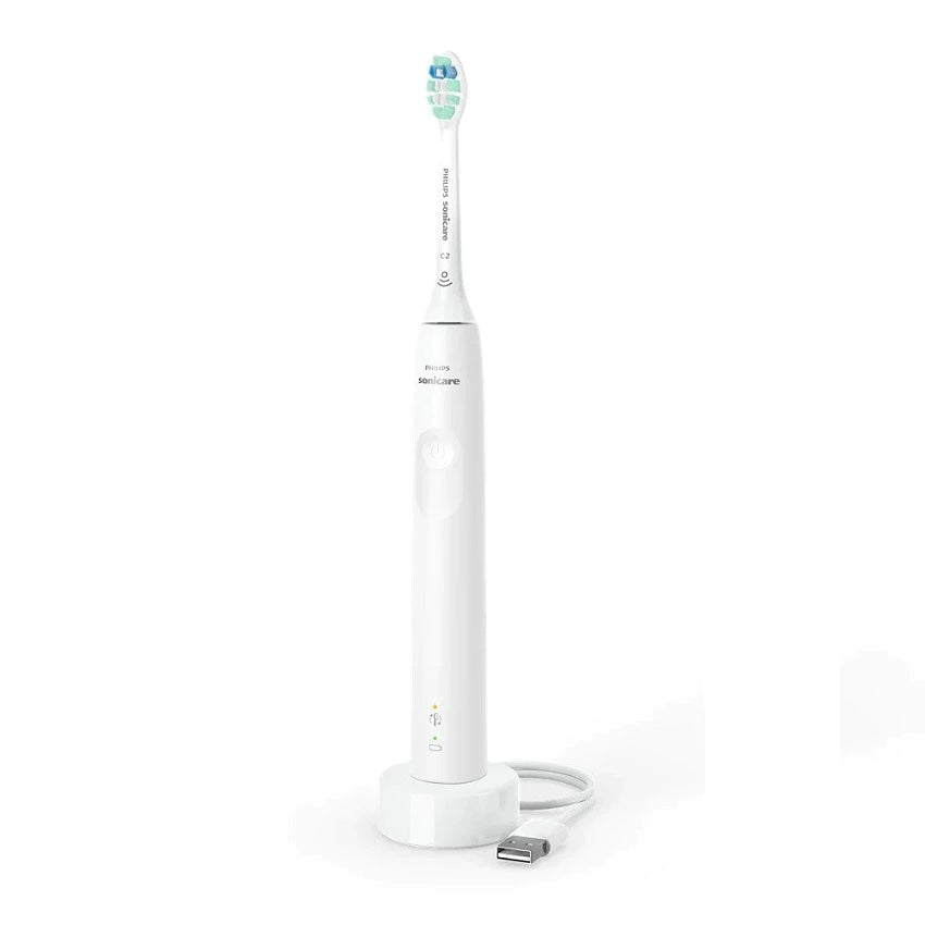Bàn chải đánh răng điện Philips Sonicare HX3671/23/54 Đen - Trắng  - Hàng Chính Hãng - Bảo Hành 24 tháng