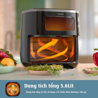 Nồi chiên không dầu Philips HD9257/80 - Hàng chính hãng - Bảo hành 24 tháng