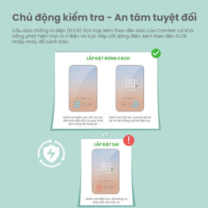 Máy nước nóng trực tiếp Comfee CWH-45EPGPVN(W)-CB - Hàng Chính Hãng - Bảo Hành 24 tháng