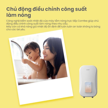 Máy nước nóng trực tiếp Comfee CWH-45EPGPVN(W)-CB - Hàng Chính Hãng - Bảo Hành 24 tháng