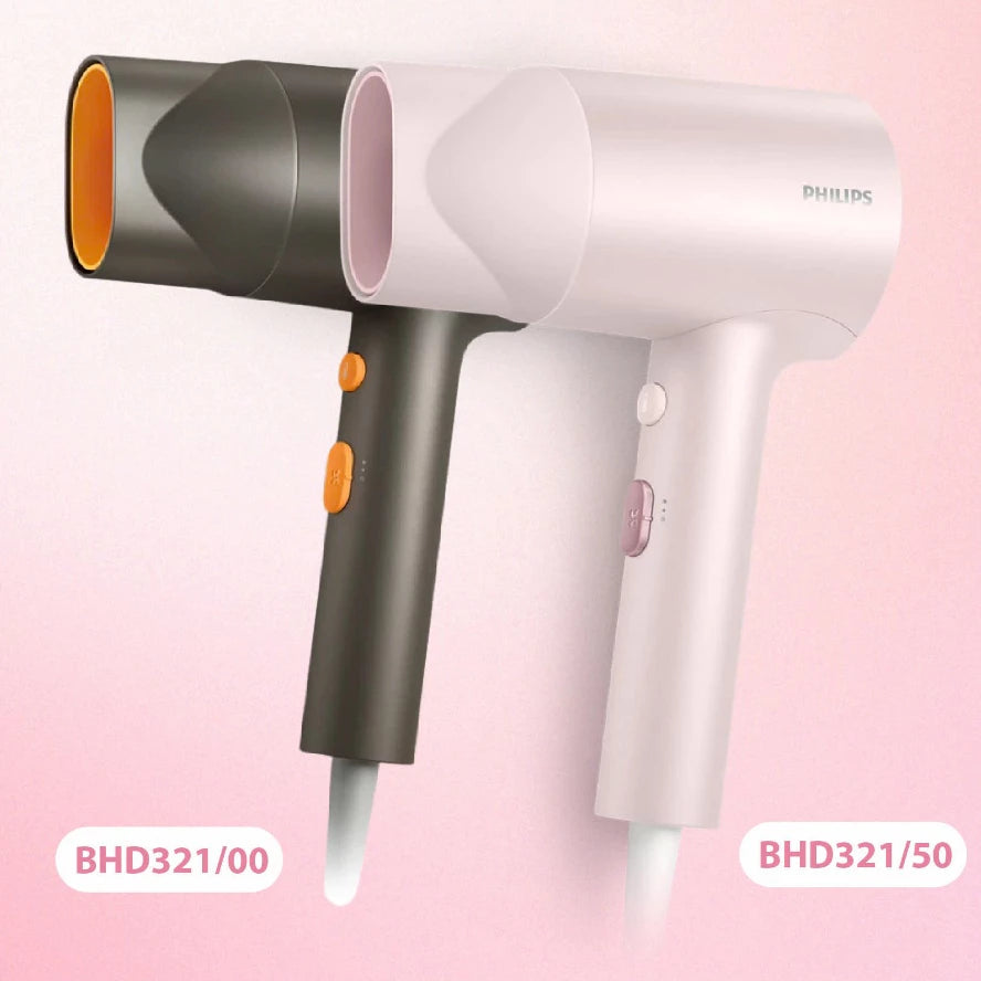 Máy sấy tóc BHD 321/00 xám - BHD 321/50 Hồng - Hàng chính hãng - Bảo hành 24 tháng