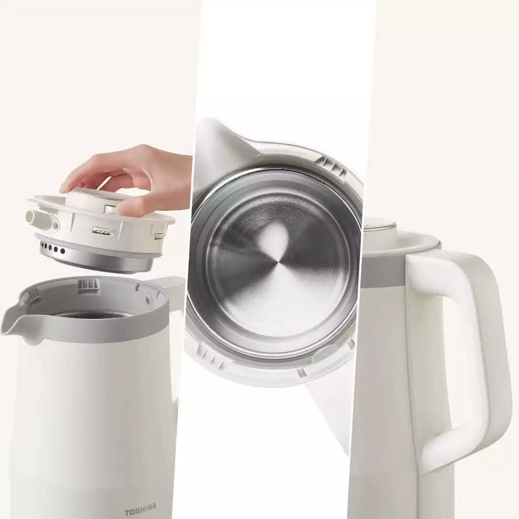 Ấm siêu tốc chống tràn Toshiba KT-15DRTVN(W) - Hàng Chính Hãng - Bảo Hành 12 tháng